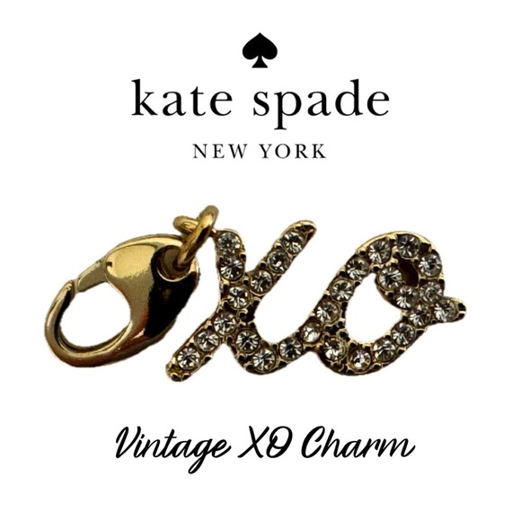 Kate Spade Gold XO Charm with Sparkling Accents - Picture 1 of 6